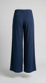 Pantalon Fluide Large Bleu Marine - Confort & Élégance | Orkidia Fashion – Image 2