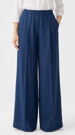 Pantalon Fluide Large Bleu Marine - Confort & Élégance | Orkidia Fashion – Image 4