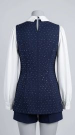 Ensemble Élégant Marine Harmonie – Gilet et Chemise – Image 2