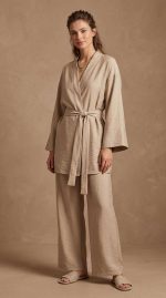 Élégance Nomade : Ensemble Kimono et Pantalon Fluide – Image 4