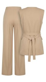 Tailleur Court Beige Alma – Élégance Intemporelle – Image 2