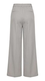 Élégance Fluide : Pantalon Large Gris Perle – Image 2