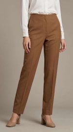 Élégance Châtaigne : Pantalon Droit Sophistiqué – Image 5