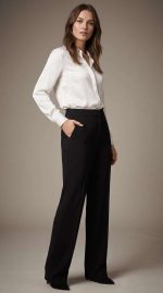 Élégance Intemporelle : Pantalon Droit Noir – Image 5