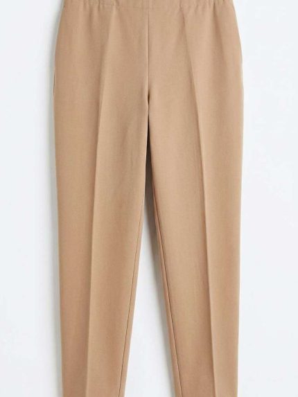 Pantalon Femme Grand Taille : Coupe Confort & Égance Taupe | Orkidia Nador