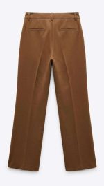 Élégance Châtaigne : Pantalon Droit Sophistiqué – Image 2