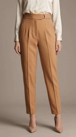 Élégance Intemporelle : Pantalon Droit Camel – Image 5