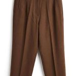 Pantalon Droit Marron Chocolat – Élégance Intemporelle