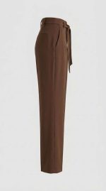 Pantalon Droit Marron Chocolat – Élégance Intemporelle – Image 3