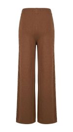 Pantalon en Maille Camel à Détails Tressés – Image 2