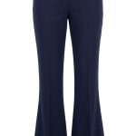 Élégance Marine : Pantalon Tailleur Ceinture Large