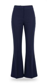 Élégance Marine : Pantalon Tailleur Ceinture Large