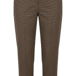 Élégance Carée : Pantalon en Laine à Carreaux Olive
