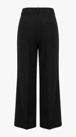Pantalon Noir Ébène, Boutons Dorés – Image 2