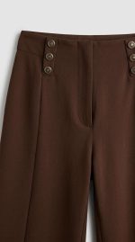 Pantalon Évasé Élégance Dorée – Image 4