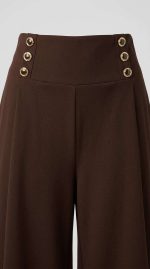 Pantalon Évasé Élégance Dorée – Image 5