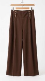 Pantalon Évasé Élégance Dorée