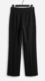 Élégance Intemporelle : Pantalon Noir Coupe Droite – Image 2
