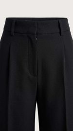 Élégance Intemporelle : Pantalon Noir Coupe Droite – Image 4