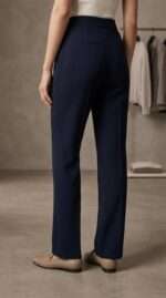 Pantalon Palazzo Élégance Marine – Image 7
