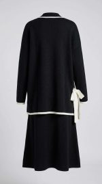 Élégance Contrastée : Ensemble Jupe & Cardigan – Image 2