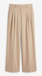 Pantalon Beige Évasé Élégance Intemporelle