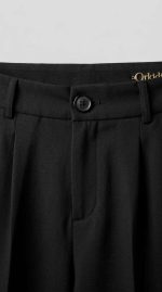 Élégance Intemporelle : Pantalon Noir Ceinture Iconique – Image 6