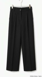 Élégance Intemporelle : Pantalon Noir Ceinture Iconique