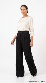 Élégance Intemporelle : Pantalon Noir Ceinture Iconique – Image 7