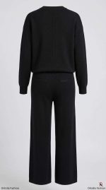 Élégance Noire Boutonnée – Image 2