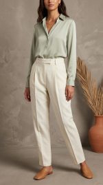 Pantalon Toile Épuré Orkidia – Image 3