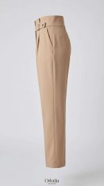 Pantalon Toile Beige Ajusté – Élégance Discrète – Image 3