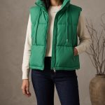 Gilet Matelassé Vert Émeraude - Orkidia Fashion