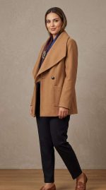Manteau Camel Chic à Double Boutonnage | Orkidia Fashion – Image 4