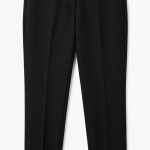 Pantalon Épuré en Toile de Qualité