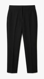 Pantalon Épuré en Toile de Qualité