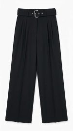 Pantalon Silhouette Élégante – Ceinture Ton Sur Ton