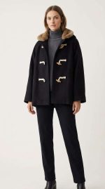 Manteau à Capuche en Laine Doublé Fourrure - Orkidia Fashion – Image 6