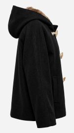 Manteau à Capuche en Laine Doublé Fourrure - Orkidia Fashion – Image 3