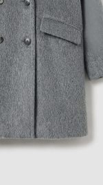 Manteau Oversize en Laine Douce - Gris Élégance – Image 4