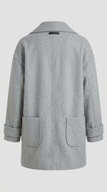 Manteau Oversize Gris en Laine pour Femme | Orkidia Fashion – Image 2