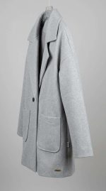 Manteau Oversize Gris en Laine pour Femme | Orkidia Fashion – Image 3