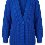 Élégance Cobalt : Le Cardigan Rebecca
