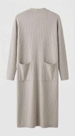 Élégance Texturée : Robe Tunique en Maille Douce – Image 2