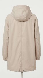 Veste à Capuche Moderne Beige - Élégance Urbaine Orkidia Fashion – Image 2