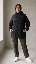Veste à Capuche Urbaine Orkidia - Style Minimaliste Chic – Image 4