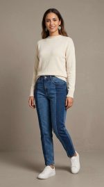 L'Essentiel Denim : Jean Droit Bleu Intemporel – Image 4