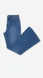 Jean Flare Élégance - Pantalon Denim Taille Haute