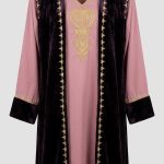 Jellaba Beldi Orkidia - Éclat de Broderie