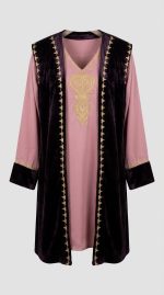 Jellaba Beldi Orkidia - Éclat de Broderie
